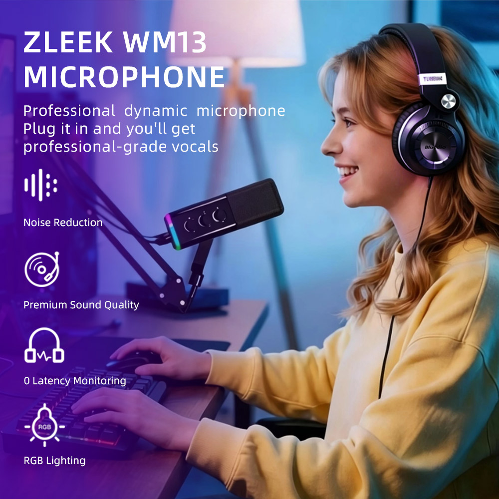 ZLEEK WM13 Pro Condenser Mic K - Table Tennis Youtube review and price